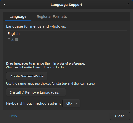 Language Support