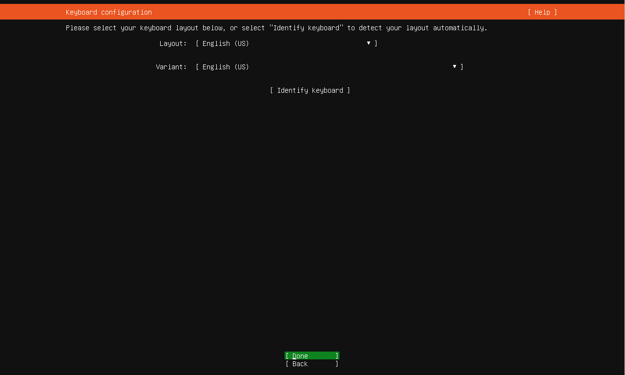 キーボードの選択