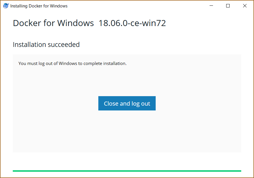 あっという間にインストールが終わった
