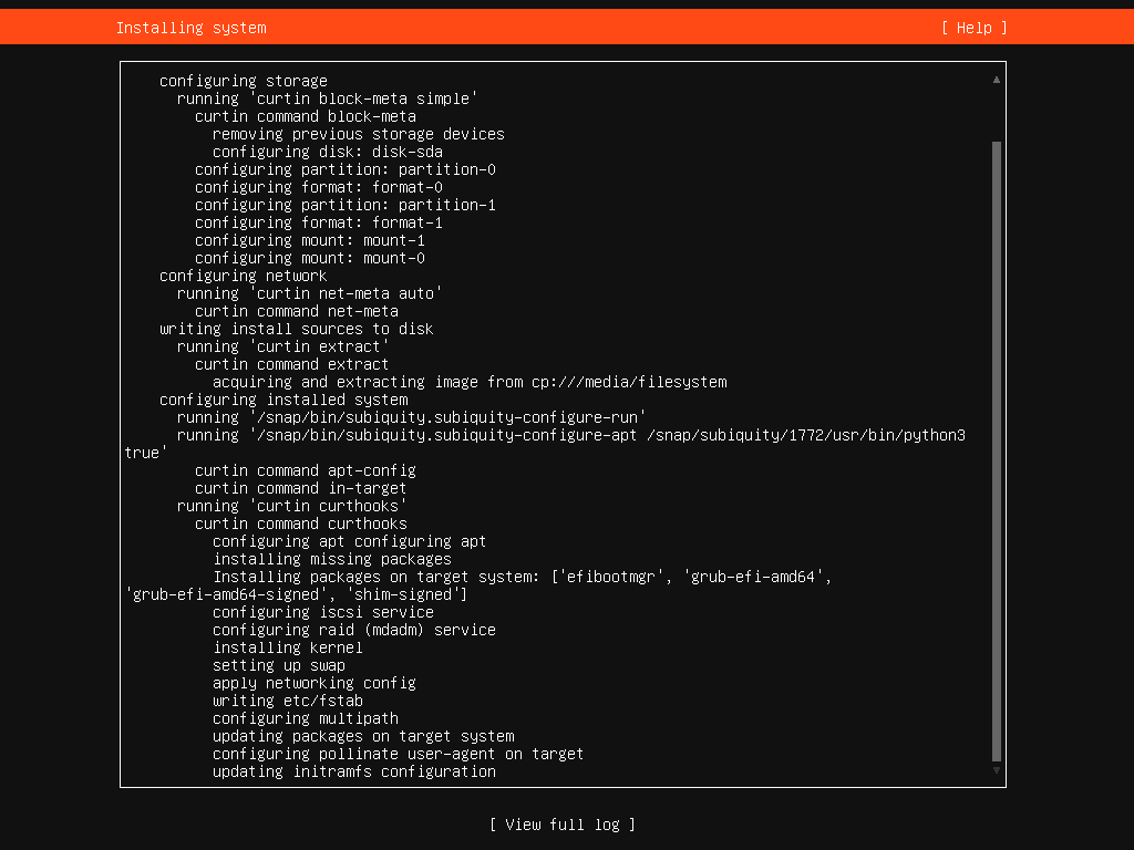 インストーラーにおまかせして待つ